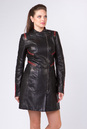 Женское кожаное пальто из натуральной кожи с воротником 0901484