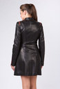 Женское кожаное пальто из натуральной кожи с воротником 0901484-3