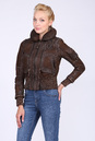 Женская кожаная куртка из натуральной кожи с воротником 0901488