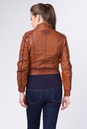 Женская кожаная куртка из натуральной кожи с воротником 0901491-4