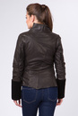 Женская кожаная куртка из натуральной кожи с воротником, отделка овчина 0901492-4