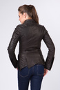 Женская кожаная куртка из натуральной кожи с воротником, отделка овчина 0901493-4