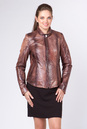 Женская кожаная куртка из натуральной кожи с воротником 0901525