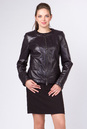 Женская кожаная куртка из натуральной кожи без воротника 0901553