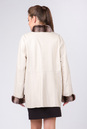 Женская кожаная куртка из натуральной кожи с воротником, отделка кролик 0901570-4