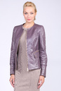 Женская кожаная куртка из натуральной кожи с воротником, отделка енот 0901582-5
