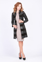 Женское кожаное пальто  из натуральной кожи с воротником 0901624-2