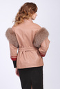 Женская кожаная куртка из натуральной кожи с воротником, отделка песец 0901629-5