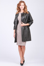 Женское кожаное пальто из натуральной кожи без воротника 0901647-3