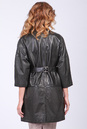 Женское кожаное пальто из натуральной кожи без воротника 0901647-4