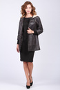 Женское кожаное пальто из натуральной кожи с капюшоном 0901660-3