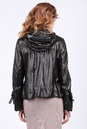 Женская кожаная куртка из натуральной кожи с капюшоном 0901664-4