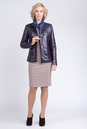 Женская кожаная куртка из натуральной кожи с воротником, отделка норка 0901831-3
