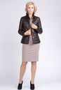 Женская кожаная куртка из натуральной кожи с воротником, отделка норка 0901832-2