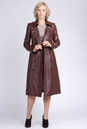Женское кожаное пальто из натуральной кожи с воротником 0901833-2