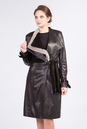 Женское кожаное пальто из натуральной кожи без воротника, отделка норка 0901843