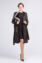 Женское кожаное пальто из натуральной кожи без воротника, отделка норка 0901843-2