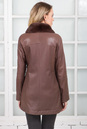 Женская кожаная куртка из натуральной кожи с воротником, отделка кролик 0901853-6