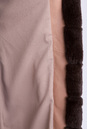 Женское кожаное полупальто из натуральной кожи с воротником, отделка кролик 0901854-4