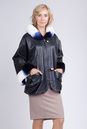 Женская кожаная куртка из натуральной кожи с воротником, отделка кролик 0901855