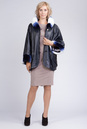 Женская кожаная куртка из натуральной кожи с воротником, отделка кролик 0901855-3