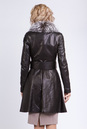 Женское кожаное пальто из натуральной кожи с воротником, отделка чернобурка 0901861-4