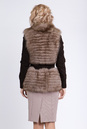 Женская кожаная куртка из натуральной кожи с воротником, отделка песец 0901862-5