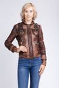Женская кожаная куртка из натуральной кожи с воротником 0901880