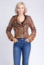 Женская кожаная куртка из натуральной кожи с воротником 0901883
