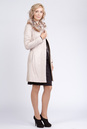 Женское кожаное пальто из натуральной кожи с воротником, отделка лиса 0902105-4