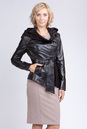 Женская кожаная куртка из натуральной кожи с капюшоном 0902122