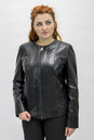 Женская кожаная куртка из натуральной кожи без воротника 0902145