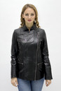 Женская кожаная куртка из натуральной кожи с воротником 0902167