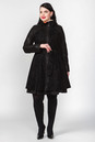 Женское кожаное пальто из натуральной замши с воротником 0902173-3
