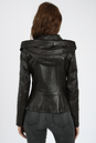 Женская кожаная куртка из натуральной кожи с капюшоном 0902286-4