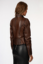 Женская кожаная куртка из натуральной кожи с воротником 0902372-3