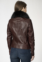Женская кожаная куртка из натуральной кожи с воротником, отделка песец 0902426-3