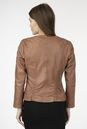 Женская кожаная куртка из натуральной кожи без воротника 0902455-3