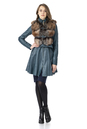 Женское кожаное пальто из натуральной кожи с воротником, отделка лиса 0902495-2