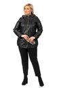 Женская кожаная куртка из натуральной кожи с капюшоном 0902510-2
