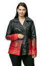 Женская кожаная куртка из натуральной кожи с воротником 0902530