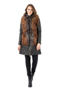 Женское кожаное пальто из натуральной кожи с воротником, отделка лиса 0902536-2