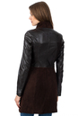 Женское кожаное пальто из натуральной кожи с воротником 0902665-3