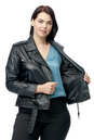 Женская кожаная куртка из натуральной кожи с воротником 0902760-4