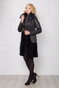 Женское кожаное пальто из натуральной кожи с воротником, отделка чернобурка 1400118-2