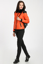 Женская кожаная куртка из эко-кожи с воротником, отделка песец 1900007-2
