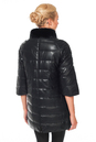 Женское кожаное пальто из эко-кожи, отделка норка 2100153-2