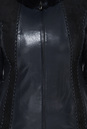 Женская кожаная куртка из натуральной кожи с воротником, отделка кролик 0900028-4
