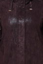 Женская кожаная куртка из натуральной замши (с накатом) с воротником 0900044-4 вид сзади