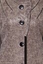 Женское кожаное пальто из натуральной замши (с накатом) с воротником 0900039-4